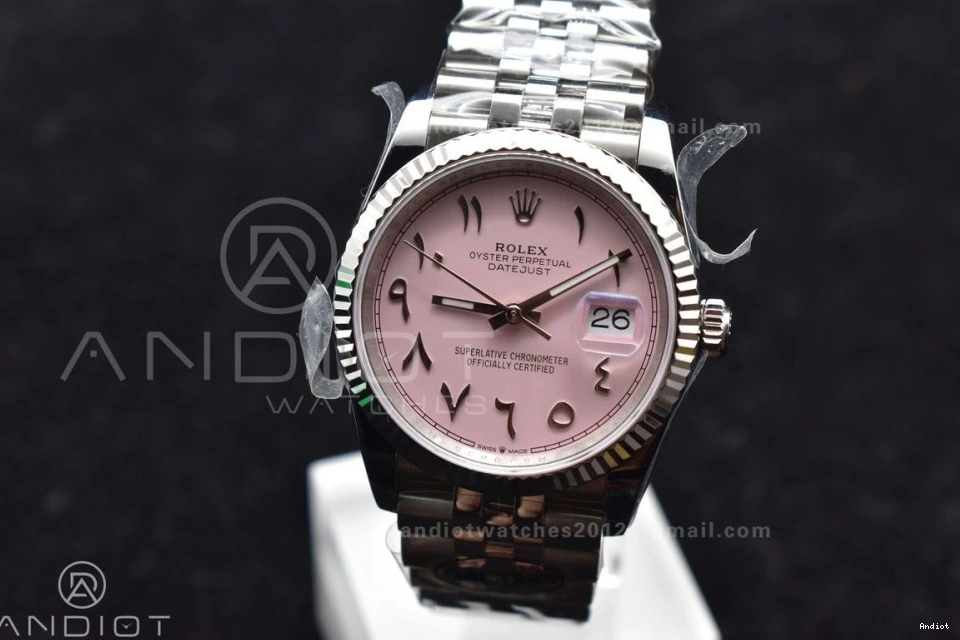 Bracelet SA3235 Dial 36 SS Edition Best DIWF Pink Jubilee DateJust on Steel 904L Arabic 1:1 0325
